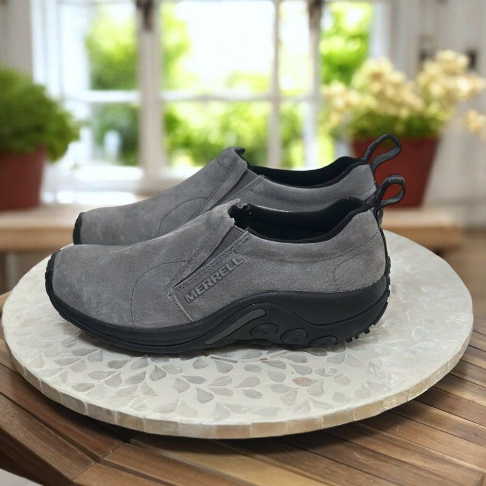 Merrell Jungle Moc J71447 Castlerock Grey Suede Slip-On Shoes Men’s Size 7.5 New